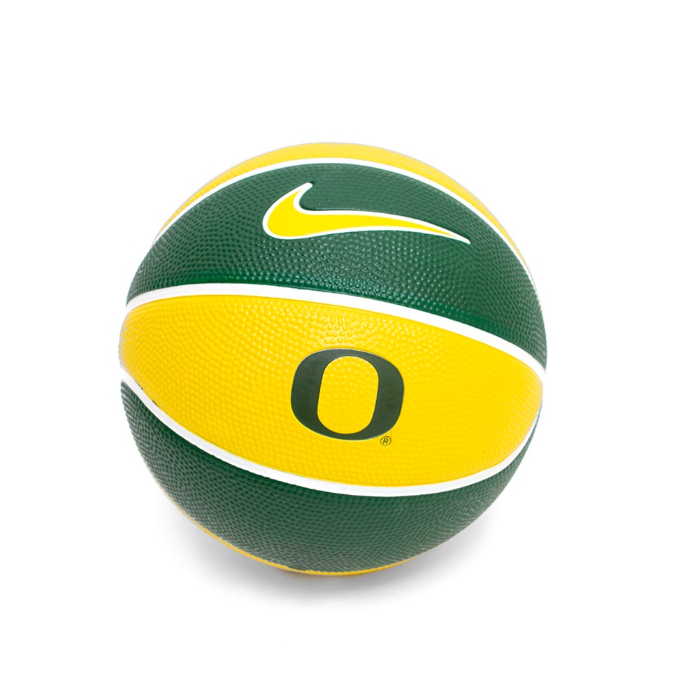 Classic Oregon O, Nike, Green, Balls, Sports, Basketball, Vulcanized Rubber, Size 3, Training, 267508
